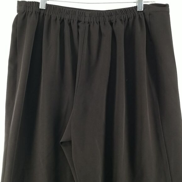 🎁5/$25 Penningtons Pants Women's 16P Black Pull On Elastic Waist Relaxed Fit - Picture 5 of 7